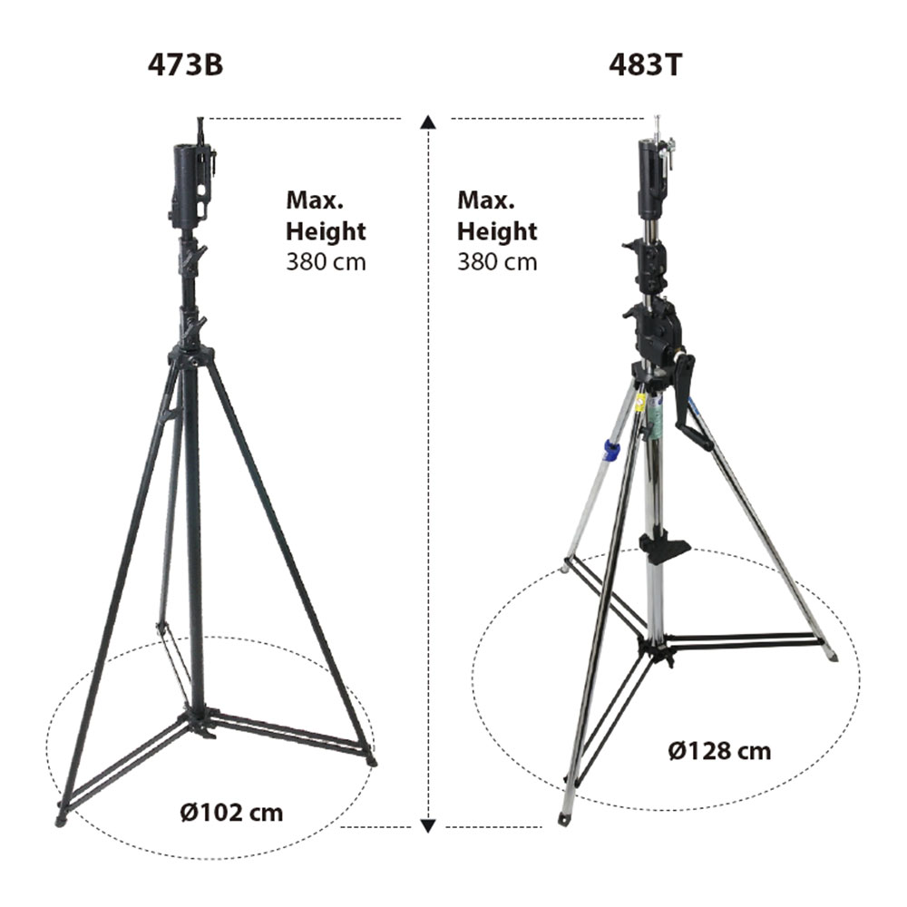 Kupo 473B Tall Stand-Black