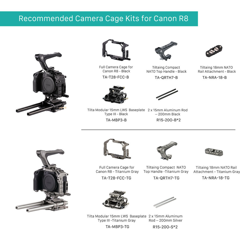 Camera Cage for Canon R8 Lightweight Kit