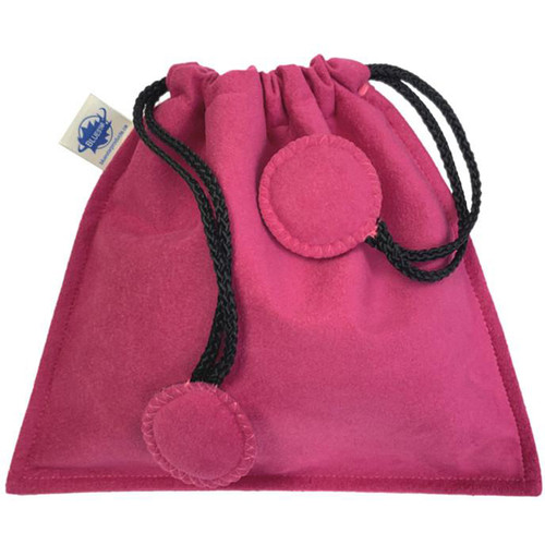 Bluestar Ultrasuede Drawstring Bag (Pink)
