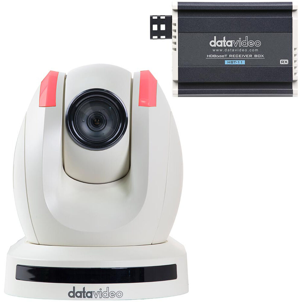 Datavideo PTC-150TWL PTZ Camera with HBT-11 HDBaseT Receiver (White)