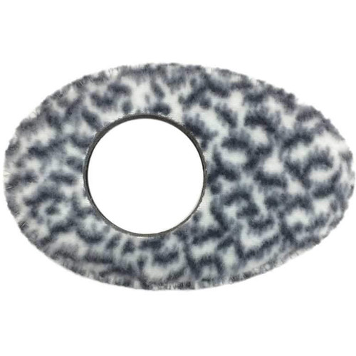 Bluestar Oval Long Viewfinder Eyecushion (Fleece, Snow Leopard)