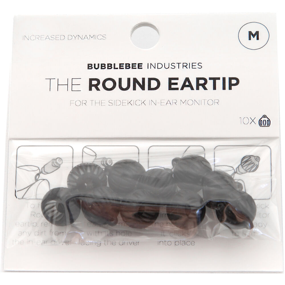 Bubblebee Industries The Sidekick Round Eartip, 10-Pack (Medium)