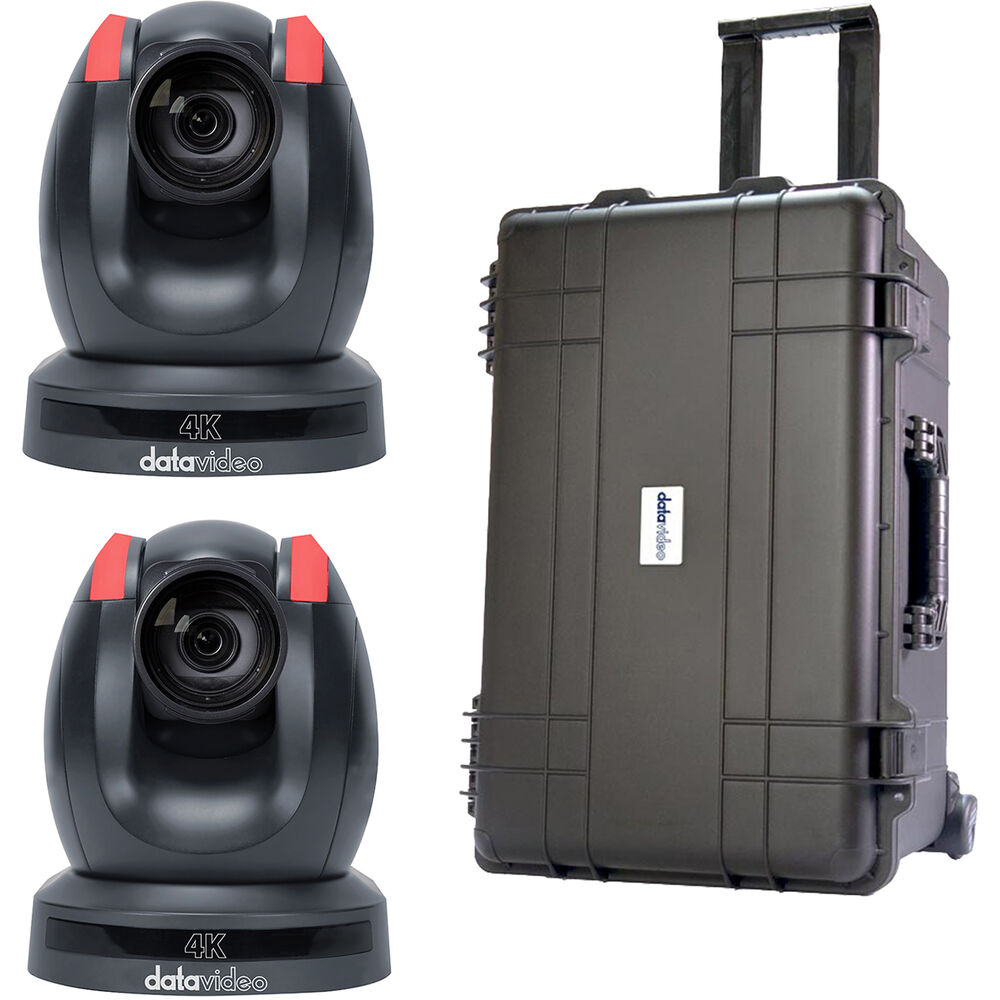 Datavideo Mobile PTZ Kit with 2 x PTC-280 Cameras and HC-800FS Carry Case (Black)