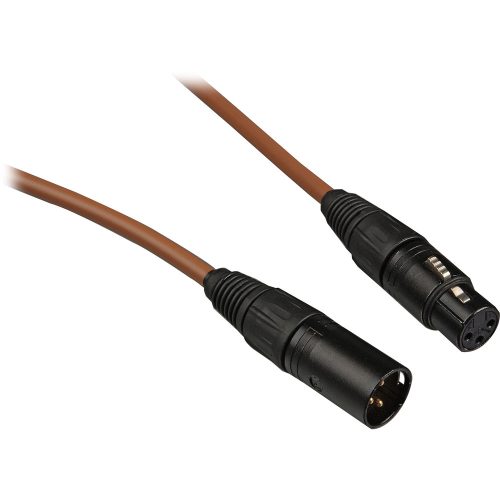 Canare L-4E6S Star Quad XLRM to XLRF Microphone Cable (3', Brown)