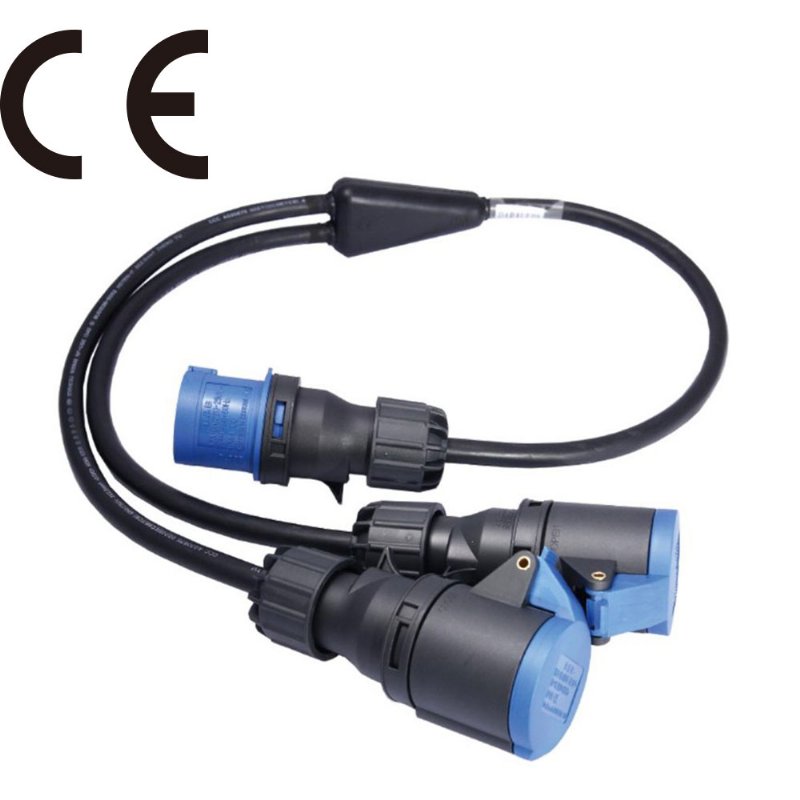 KUPO Y-SPLITTER W/2.5MM/3C CABLE IN PARALLEL WIRED (CEE FORM)