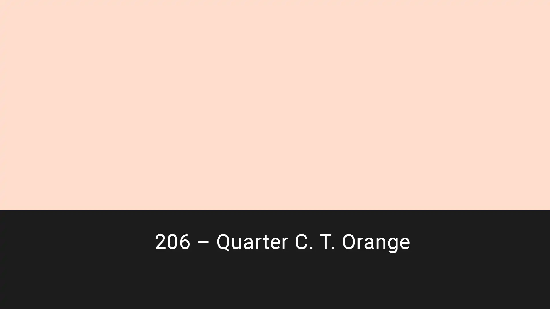 Cotech filters 206 Quarter C.T. Orange