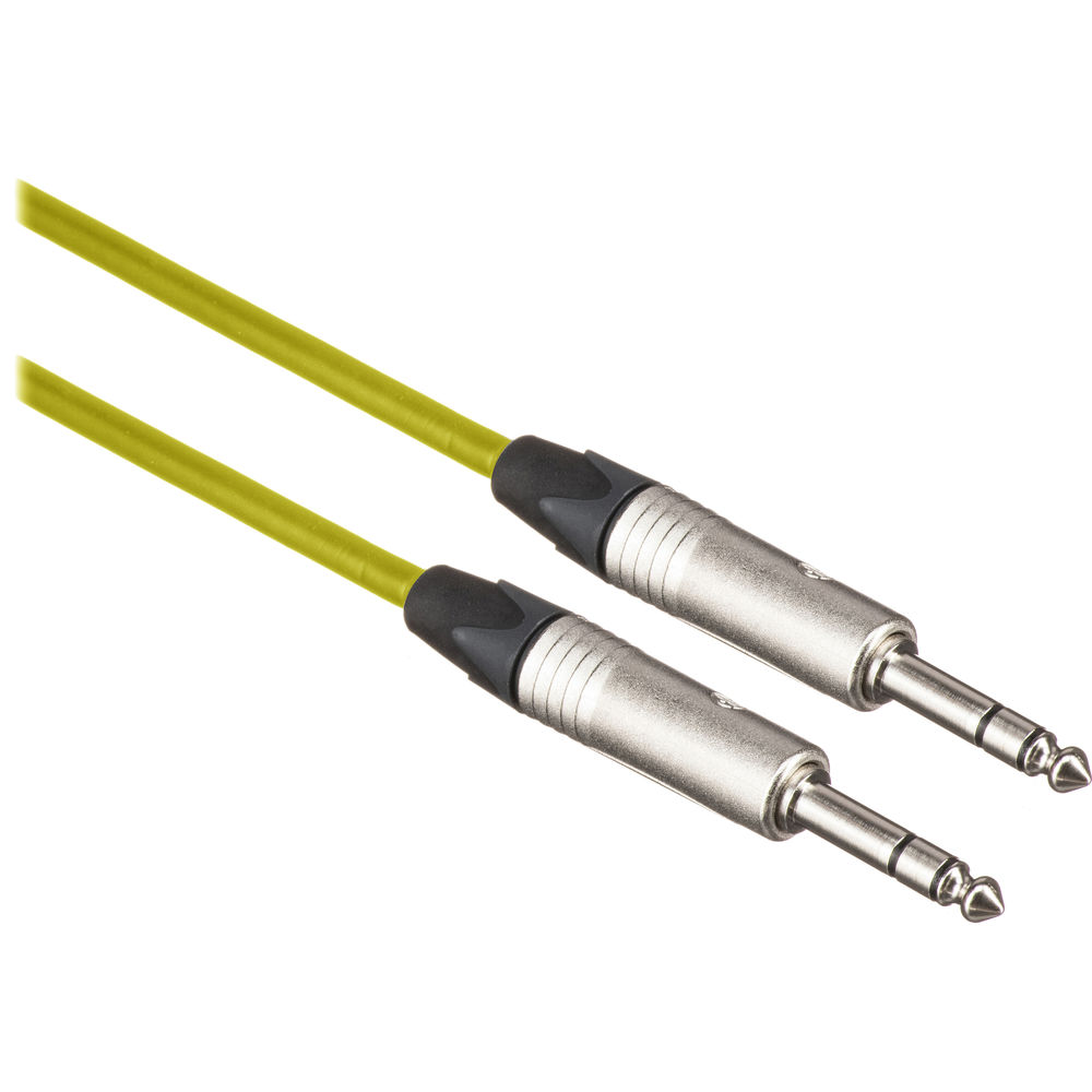 Canare Star Quad 1/4" TRS Male to 1/4" TRS Male Cable (Yellow, 40')
