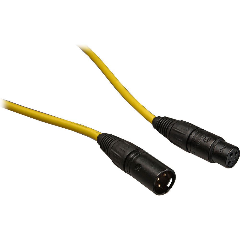 Canare L-4E6S Star Quad XLRM to XLRF Microphone Cable (50', Yellow)