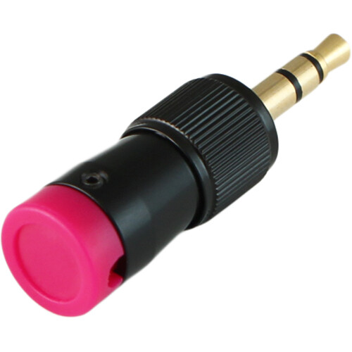 Cable Techniques CT-LPS-T35-P Low-Profile Right-Angle 3.5mm TRS Screw-Locking Connector (Purple)