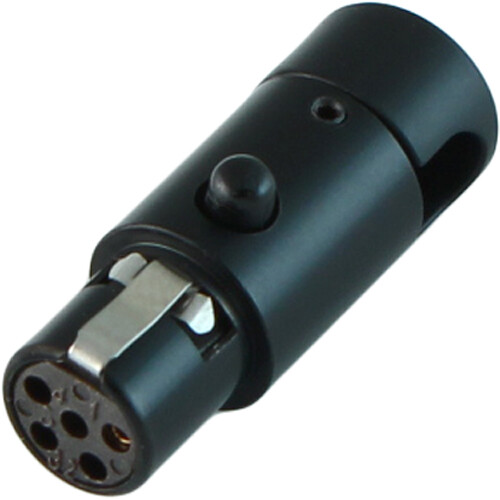 Cable Techniques LPS Low-Profile Right-Angle TA5F Female Connector (Multi-Position Outlet, Large Black Cap)