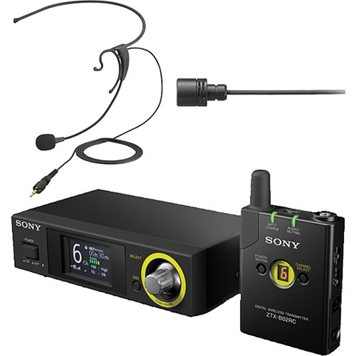 Sony DWZ Series Digital Wireless Headset & Lavalier Set