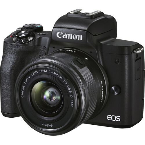 Canon EOS M50 Mark II Mirrorless Camera with 15-45mm Lens Content Creator Kit (Black)