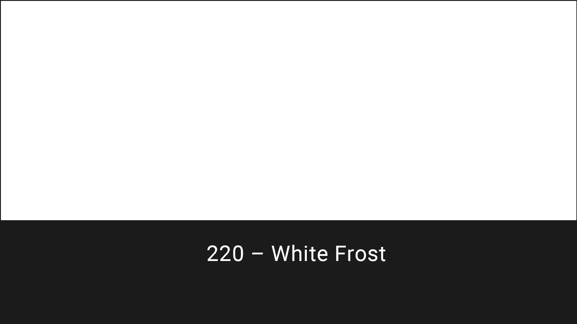 Cotech filters 220 White Frost