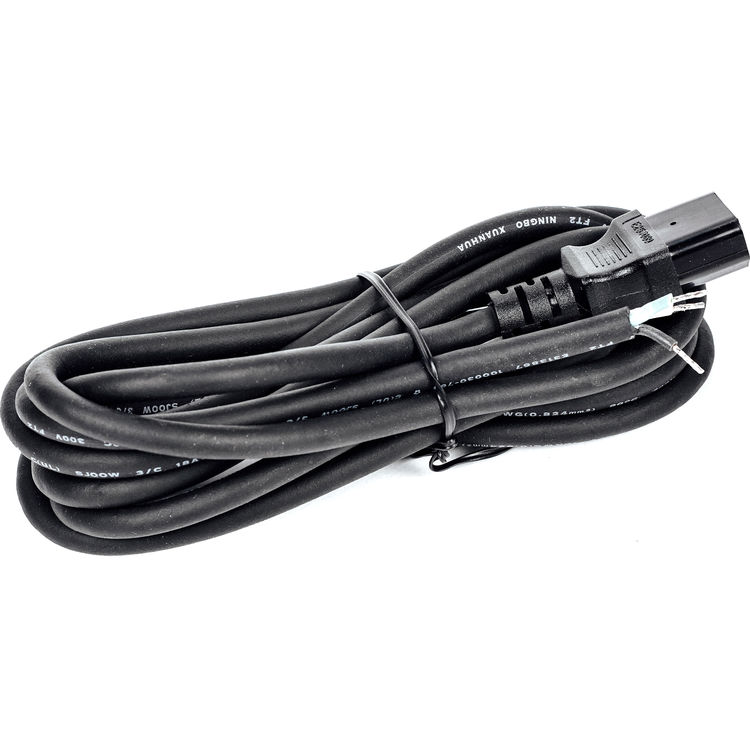 Litepanels IEC AC Power Cable Assembly (9.8', EU Safety-Rated Bare Ends)