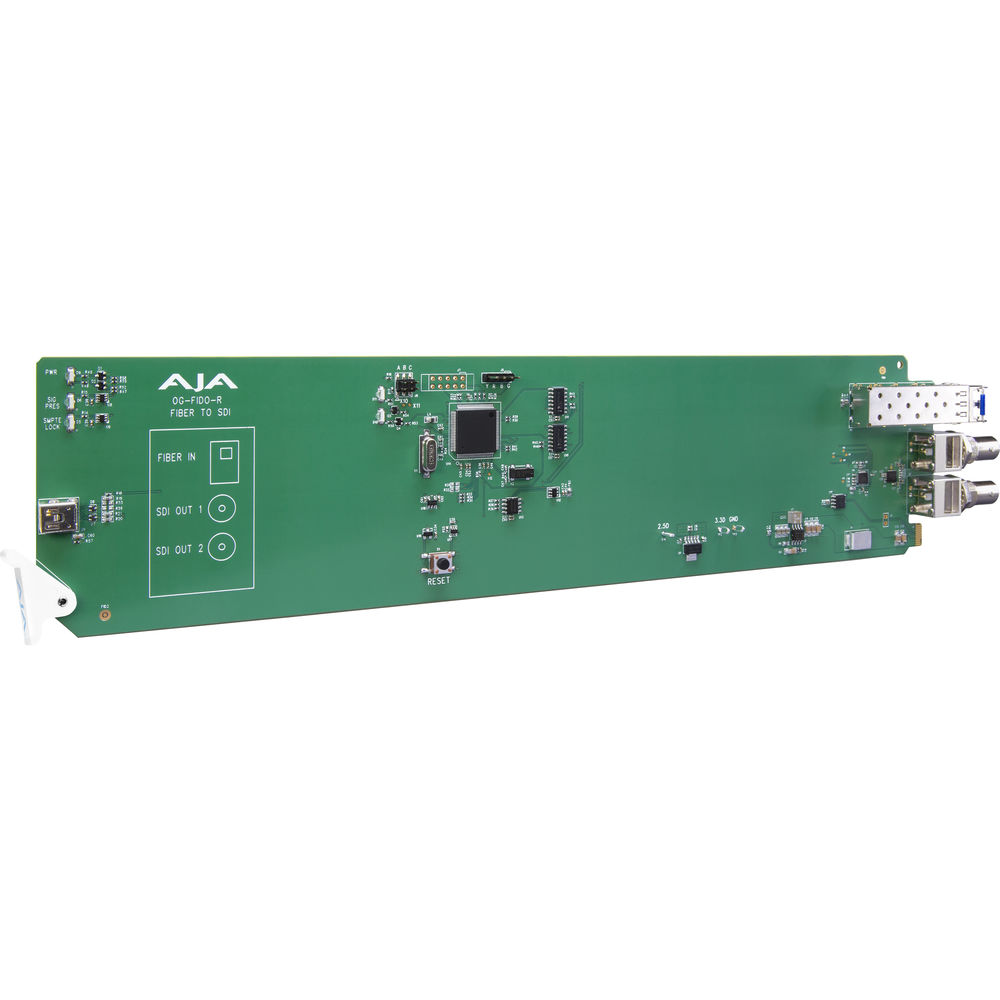 AJA OG-FiDO-R openGear 1-Channel (Single Mode LC Fiber to 3G-SDI Receiver)