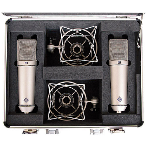 Neumann U 87 Ai Large-Diaphragm Multipattern Condenser Microphone (Stereo Set, Nickel)