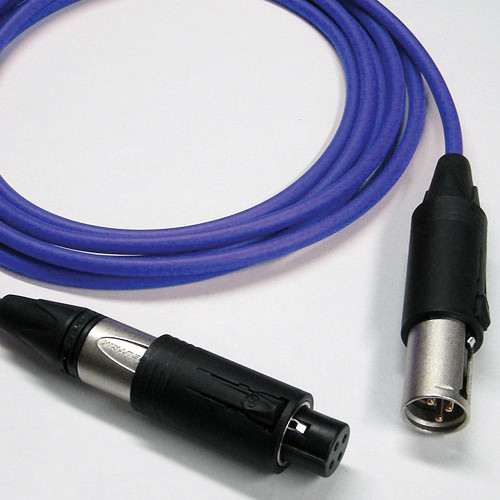 Canare Starquad XLRM Cable with Neutrik Unisex XLRM/XLRF (Blue, 20')