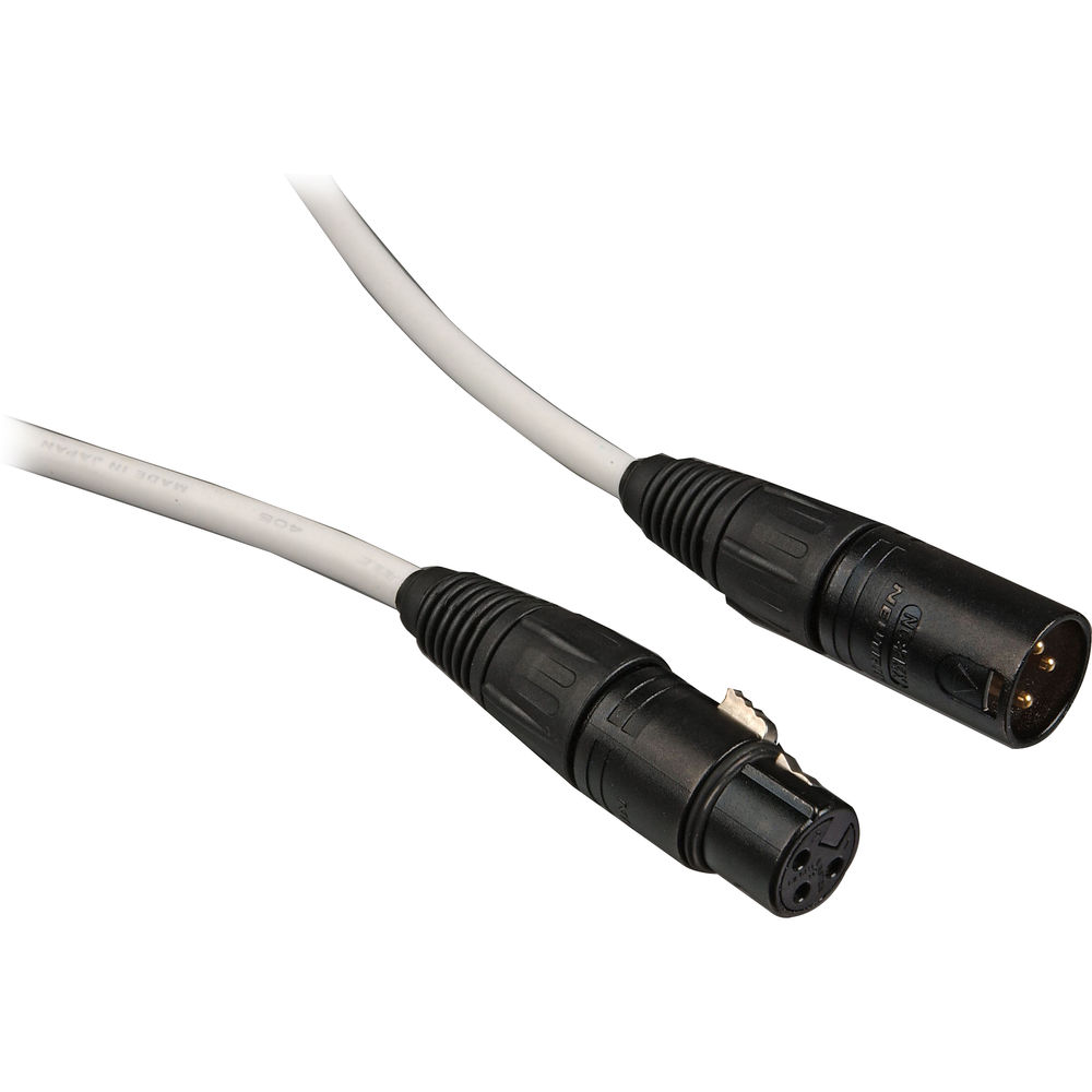 Canare L-4E6S Star Quad XLRM to XLRF Microphone Cable (3', White)