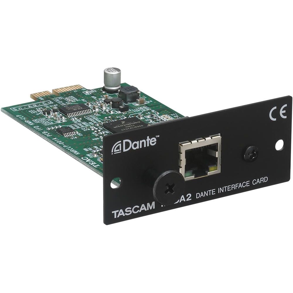 TASCAM IF-DA2 2-In / 2-Out Dante Interface Card for SS-R250N and SS-CDR250N Audio Recorders