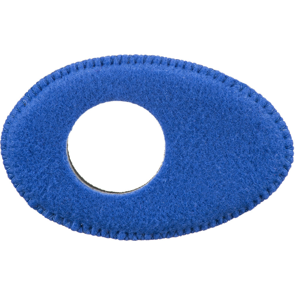 Bluestar Oval Long Viewfinder Eyecushion (Fleece, Blue)