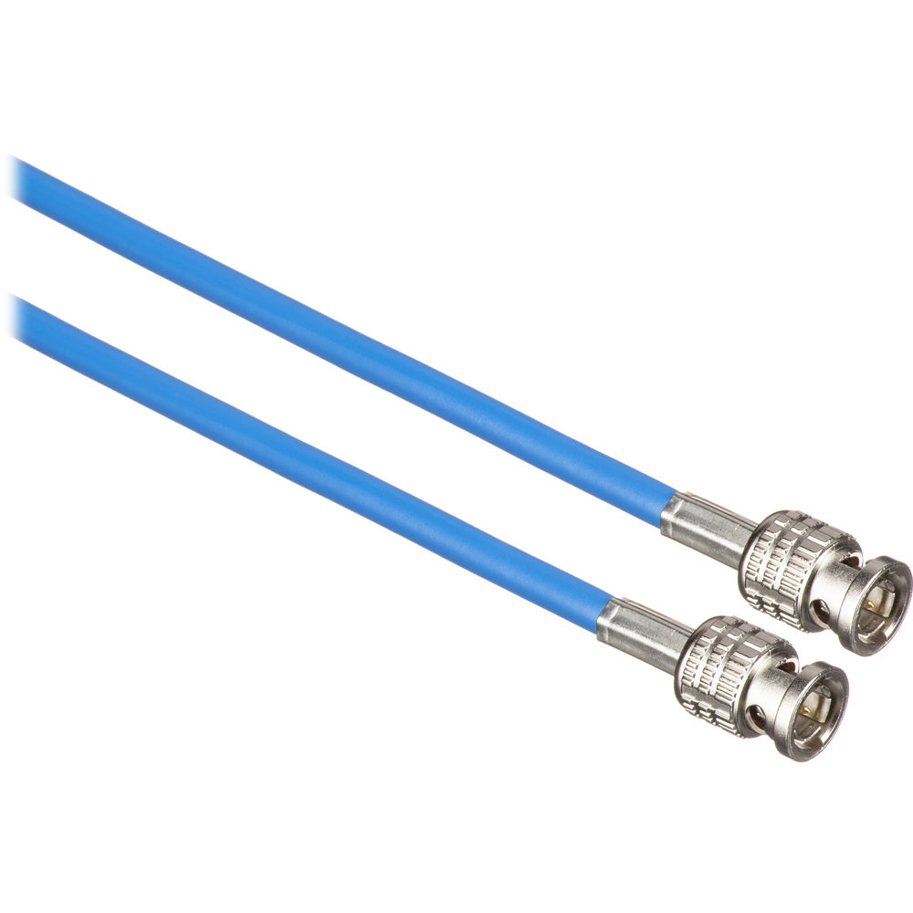 Canare 35' L-3CFW RG59 HD-SDI Coaxial Cable with Male BNCs (Blue)