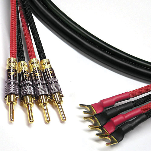 Canare 4S11 Speaker Cable 4 Spade to 4 Banana (35')