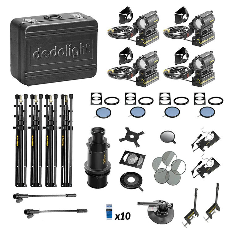Dedolight Master 4-Light Kit with DMX Control (120 VAC)