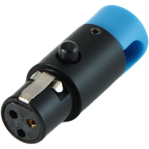 Cable Techniques LPS Low-Profile Right Angle TA3F Connector (Blue, Large)