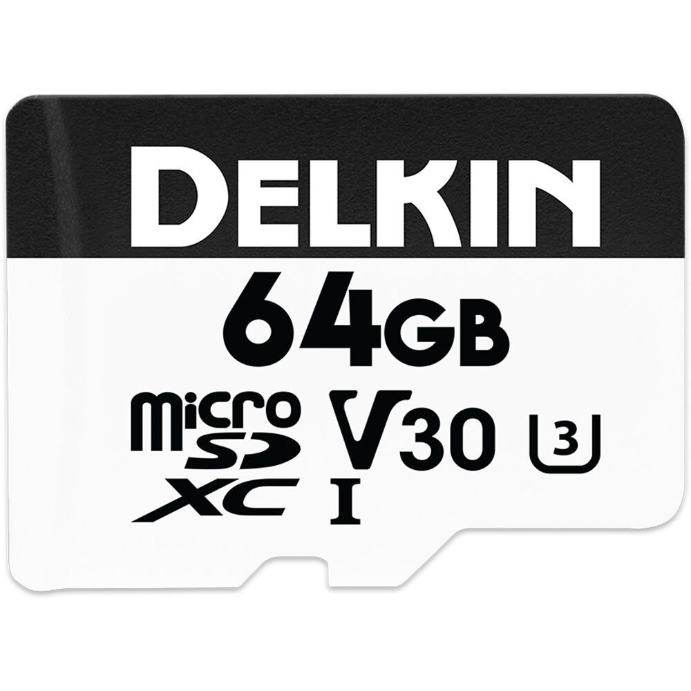 Delkin Devices 64GB Hyperspeed UHS-I SDXC Memory Card with SD Adapter