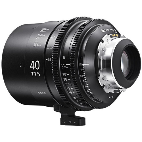 Sigma 40mm T1.5 FF High-Speed Cine Prime with /i Technology (PL Mount, Feet)