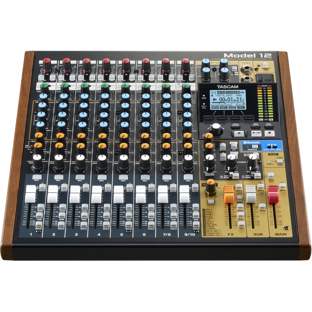 TASCAM Model 12 Integrated Production Suite Mixer/Recorder/USB Interface