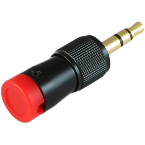 Cable Techniques CT-LPS-T35-R Low-Profile Right-Angle 3.5mm TRS Screw-Locking Connector (Red)
