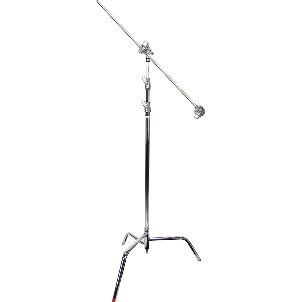 Matthews 40" C-Stand with Spring-Loaded Base, Grip Head, & Arm Kit (10.5', Silver)