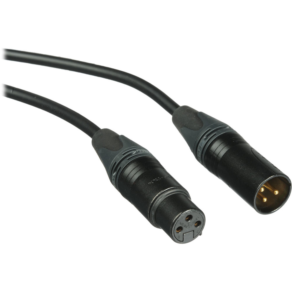 Canare Star Quad L-4E6S Microphone Cable (1.5', Black)