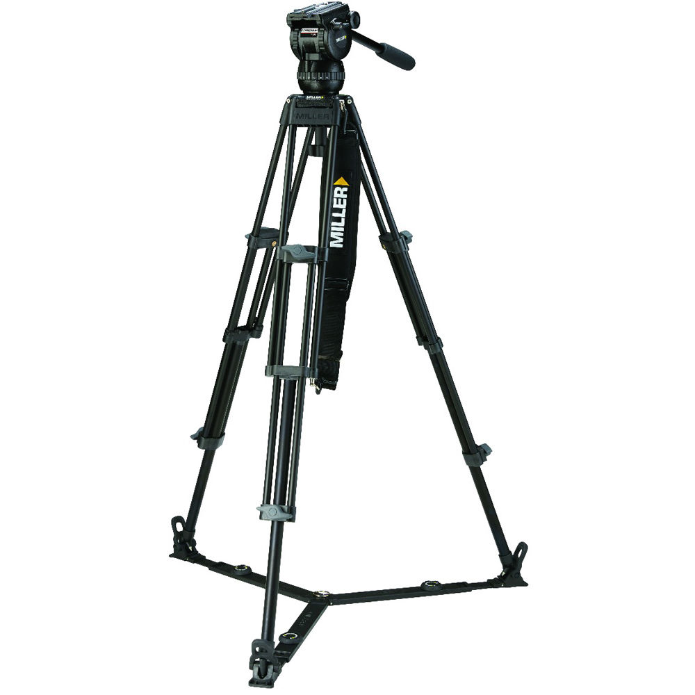 Miller CX8 Fluid Head with Toggle 2-Stage Alloy Tripod System (Ground-Level Spreader)
