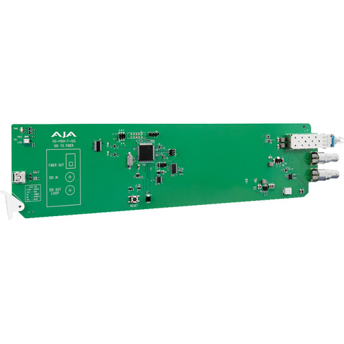 AJA openGear 1-Channel 12G-SDI to Single-Mode ST Fiber Transmitter