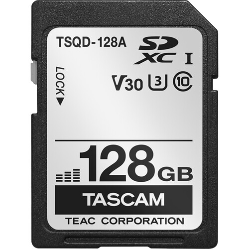 TASCAM 128GB UHS-I SDXC Memory Card
