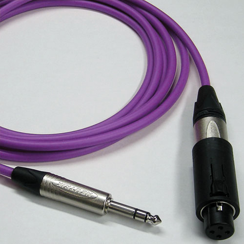 Canare Starquad Unisex XLR-TRSM Cable (Purple, 50')