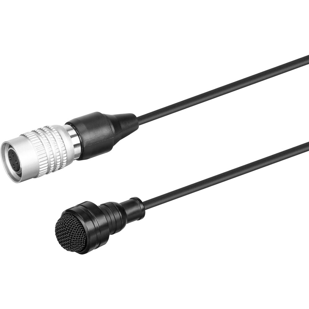 Saramonic DK5C Professional Water-Resistant Omnidirectional Lavalier Microphone for Audio-Technica ATW Transmitters (Locking 4-Pin Hirose Connector)