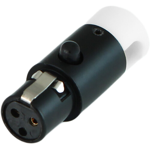 Cable Techniques LPS Low-Profile Right Angle TA3F Connector (White, Large)