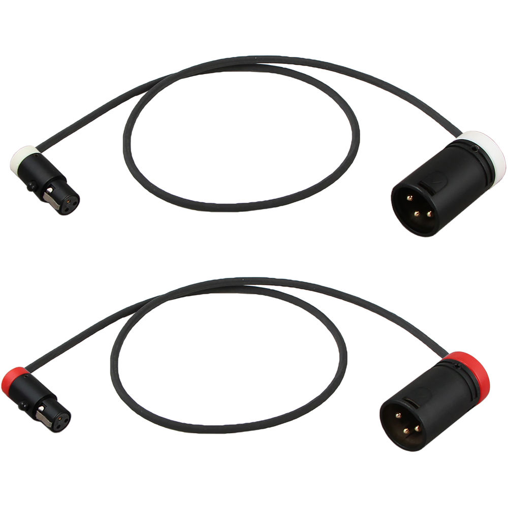 Cable Techniques Low-Profile TA3F to Low-Profile XLR-3M Male Cable for Rode Stereo VideoMic X (Pair, 24")