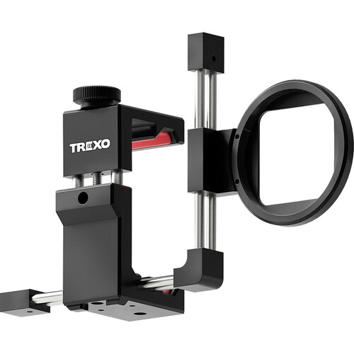 TREXO Smartphone Tripod Holder with Lens & Filter Adapter