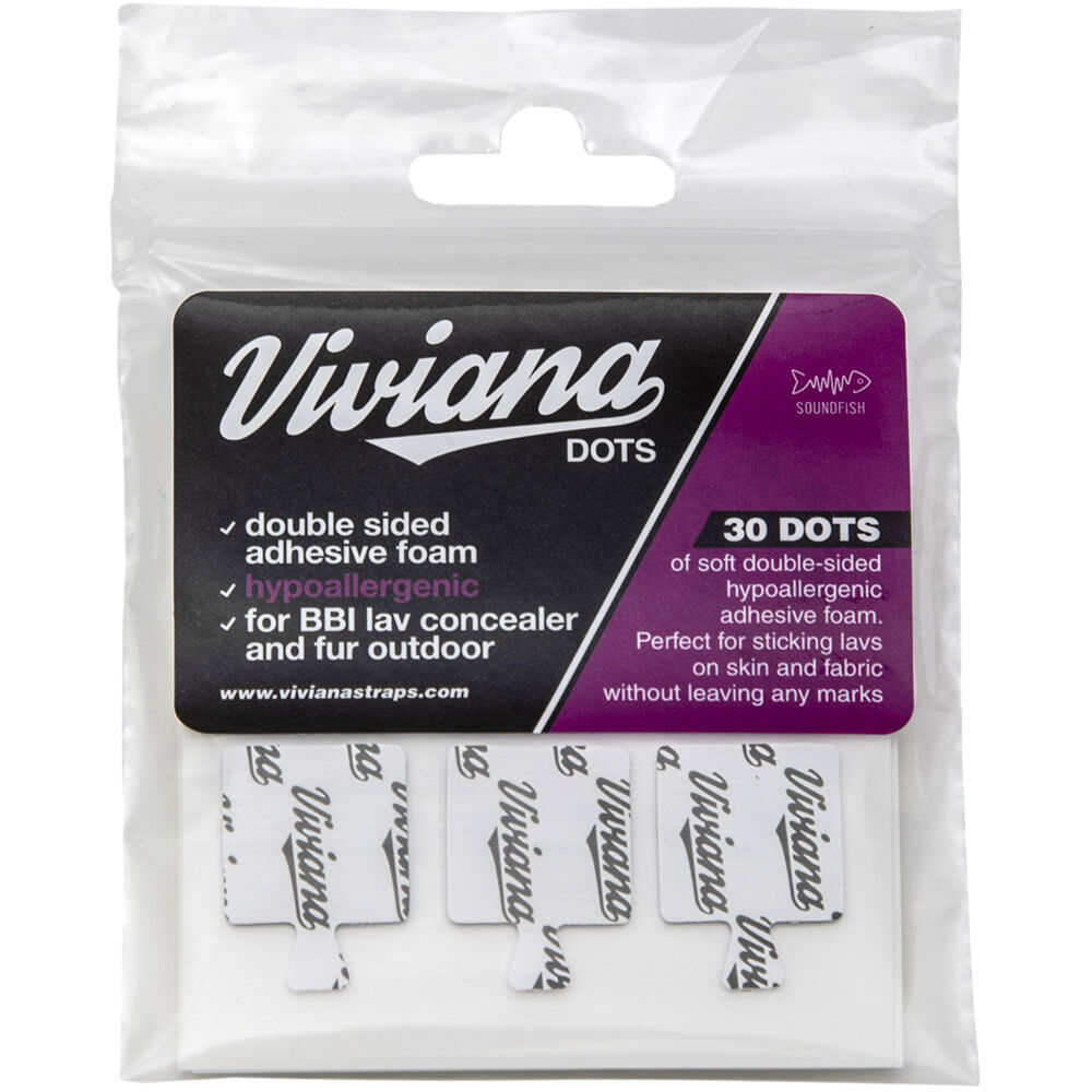 Viviana Dots Soft Foam Lavalier Stickers (30-Pack, Square)