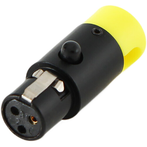 Cable Techniques LPS Low-Profile Right Angle TA3F Connector (Yellow, Large)