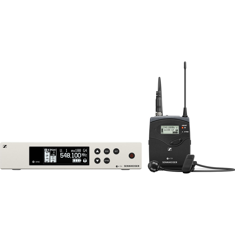 Sennheiser EW 100 G4-ME4 Wireless Cardioid Lavalier Microphone System (G: 606 to 648 MHz)