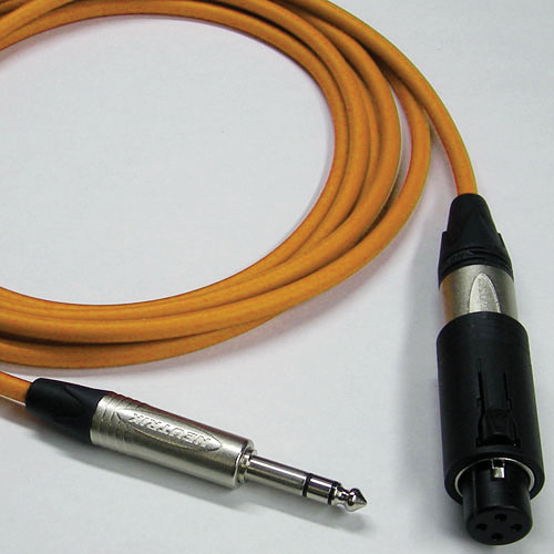 Canare Starquad Unisex XLR-TRSM Cable (Orange, 100')