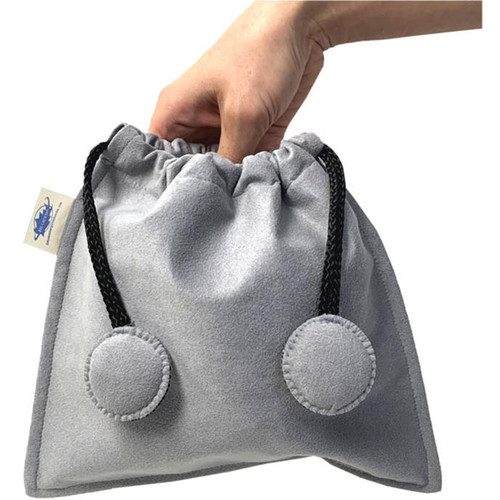 Bluestar Ultrasuede Drawstring Bag (Gray)