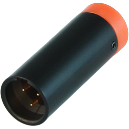Cable Techniques Low-Profile Right-Angle Mini-XLR 3-Pin Male Connector with Adjustable Exit (Standard Outlet, Orange Cap)