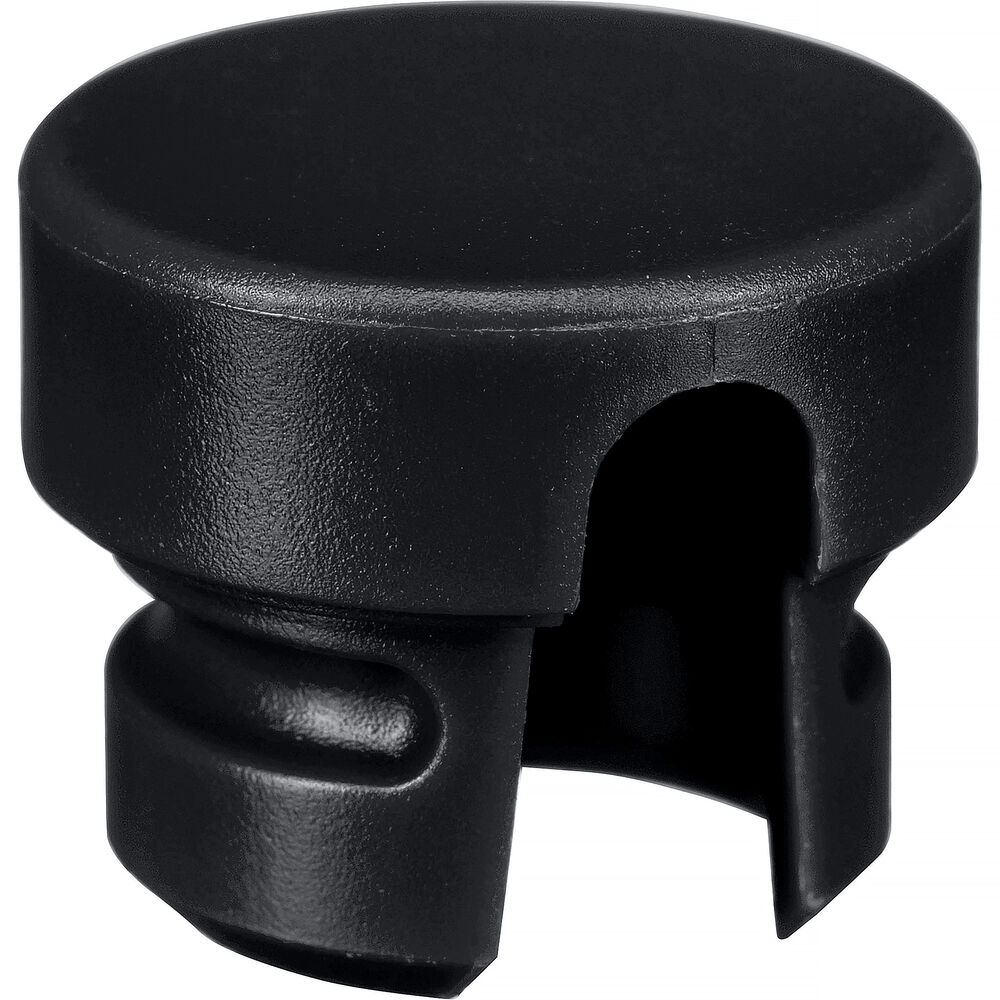 Cable Techniques Low-Profile Cap for Low-Profile XLR Connectors, Outlet for up to 6.0mm OD Cable (Large, Black)