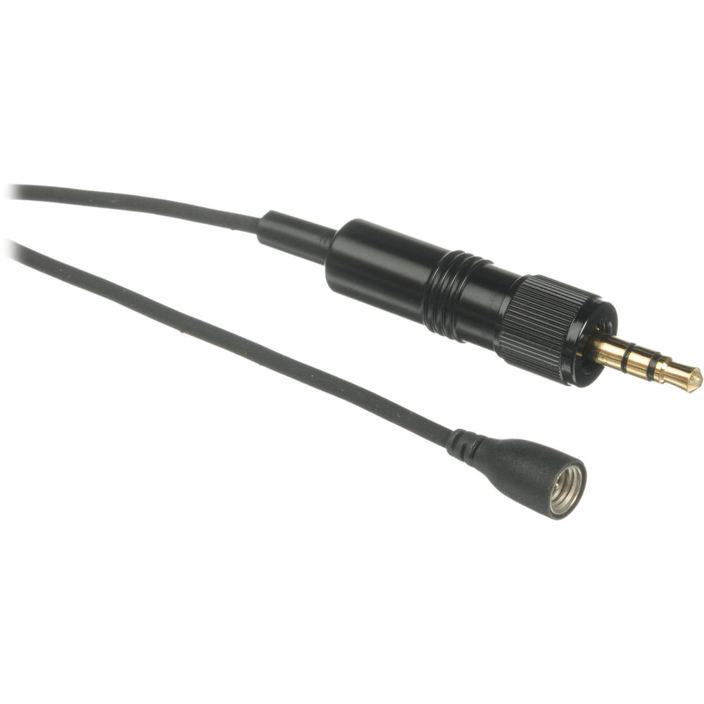 Sennheiser Straight Lavalier Cable for ME102/ME104/ME105 Lavalier Mic Capsules with Locking (3.5mm) Mini Connector for Evolution Series Transmitters (Black)